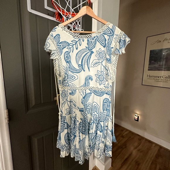 Anthropologie Z&L Toucan Summer Beach Dress Medium - Picture 2 of 3